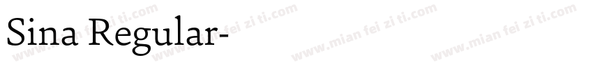 Sina Regular字体转换